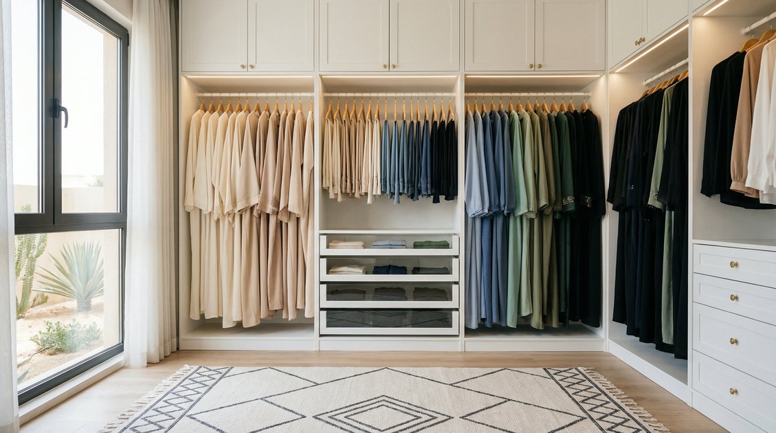 نصائح لتنظيم خزانة ملابسك وتقليل الفوضى