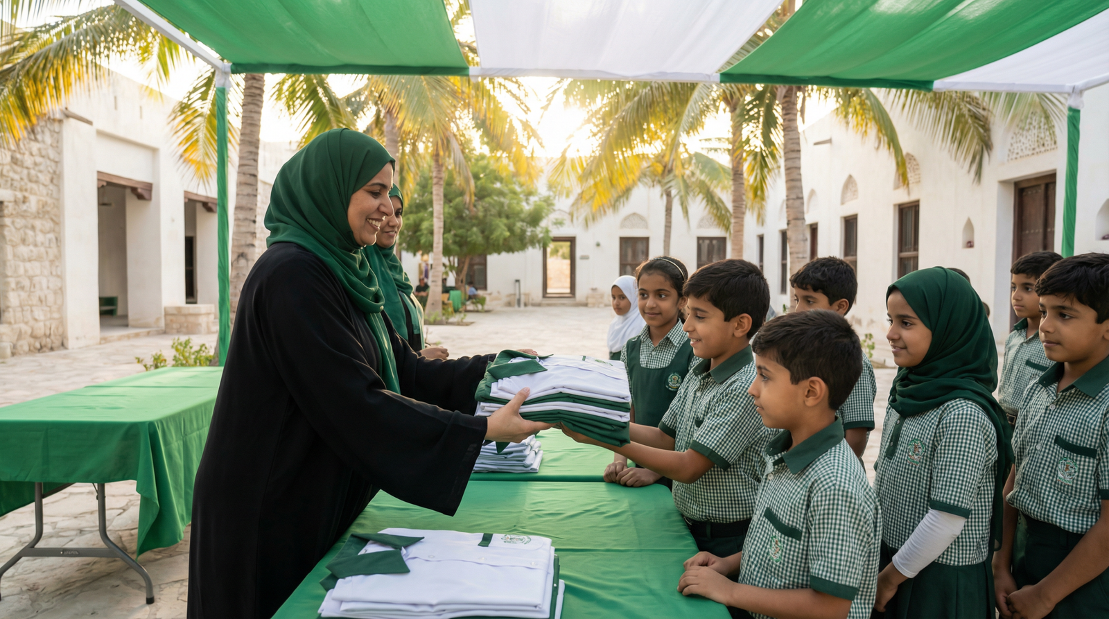 ملابس مدرسية لأطفال صلالة
