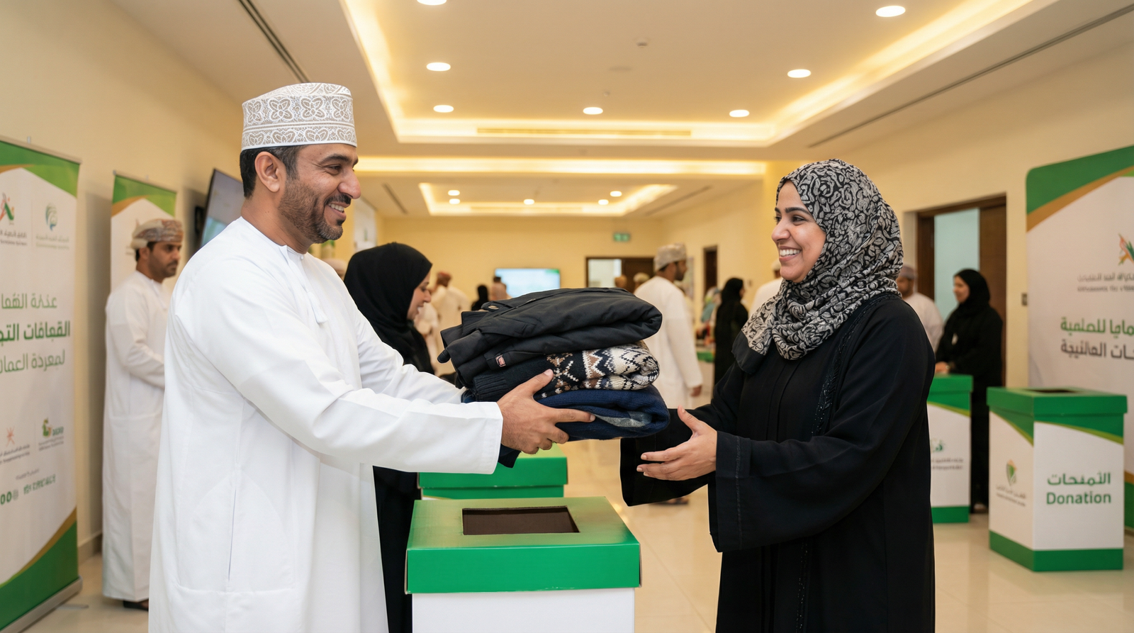 ملابس شتوية لأسر محتاجة في مسقط